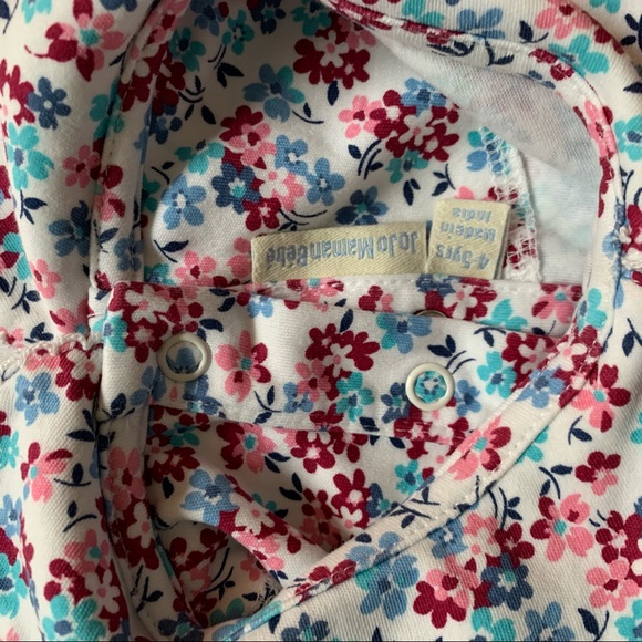 Jojo Maman Bebe Peter Pan Collar Flower Shirt - Picture 4 of 4